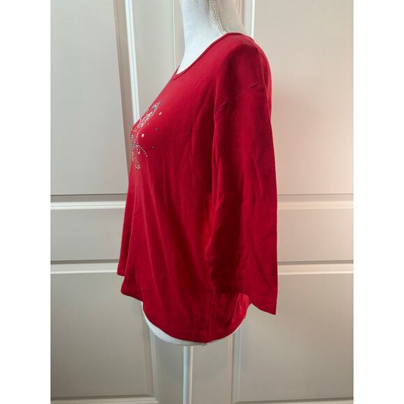 Cactus Bay 3/4 Sleeve Western Embellished Cowboy Boot Top - Picture 2 of 5